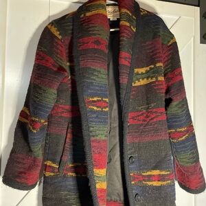 Woolrich Aztec western pattern coat outerwear size small